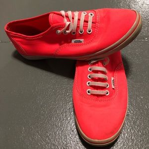 Neon pink vans
